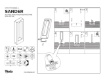 Immagine di Lampioncino Esterno Cemento Terracotta 60cm Led Luce Calda Sander Redo IP65