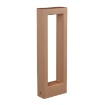 Immagine di Lampioncino Esterno Cemento Terracotta 60cm Led Luce Calda Sander Redo IP65