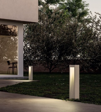 Immagine di Paletto Totem Cemento Per Esterni IP65 60cm Led 2700k 3000k Toss Redo