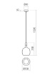 Immagine di Lampada Pendente Per Esterni IP65 Cemento Led GU10 Potter Redo