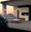 Immagine di Lanterna Squadrata Corten Per Esterno IP44 Vetro Waterglass Yard Redo