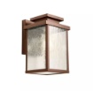 Immagine di Lanterna Squadrata Corten Per Esterno IP44 Vetro Waterglass Yard Redo