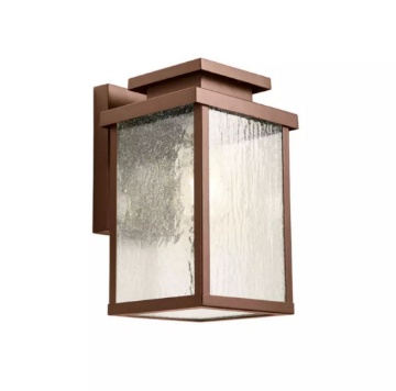 Immagine di Lanterna Squadrata Corten Per Esterno IP44 Vetro Waterglass Yard Redo