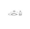 Immagine di Applique Led Esterna Grigio 9w 3000k IP54 Chalet Redo