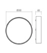 Immagine di Plafoniera Rotonda Per Esterni 30cm IP65 Led CCT Luce Calda Nox Redo