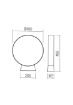 Immagine di Lampada Da Giardino IP65 Cerchio Led 2700k 3000k Oniro 45 cm Redo