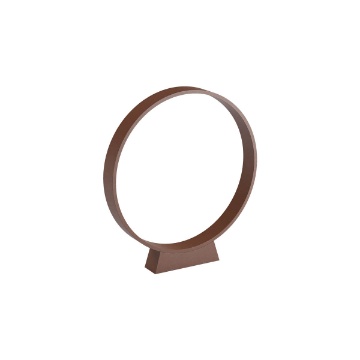 Immagine di Lampada Led Circolare Paletto Da Giardino Corten IP65 Oniro 45 cm Redo