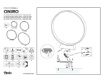 Immagine di Lampada Da Terra Esterno IP65 Cerchio Grigio Led 2700k 3000k Oniro 60 cm Redo