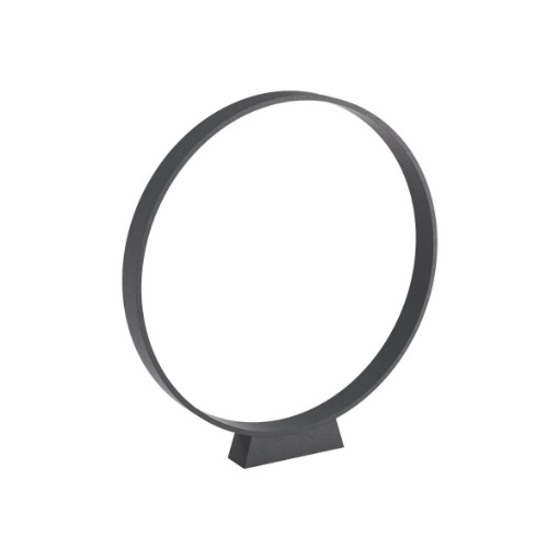 Immagine di Lampada Da Terra Esterno IP65 Cerchio Grigio Led 2700k 3000k Oniro 60 cm Redo