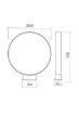 Immagine di Lampada Circolare Da Terra Esterno Corten IP65 Led Luce Calda Oniro 60 cm Redo