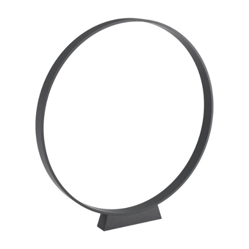 Immagine di Lampada Da Esterno Circolare Grigio 80 cm Led Luce Indiretta 2700k 3000k Oniro Redo