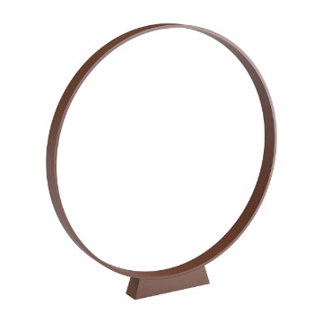Immagine di Lampada Da Esterno Cerchio 80 cm Corten Led Luce Indiretta Oniro Redo