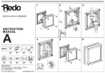 Immagine di Plafoniera Applique Esterno Quadrata Antracite Con Vetro IP54 Brick Redo