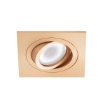 Immagine di Faretto Incasso Quadrato Orientabile Oro 94mm GU10 Gea Led