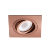Immagine di Faretto Da Incasso Quadrato Rame Orientabile 94mm GU10 Gea Led