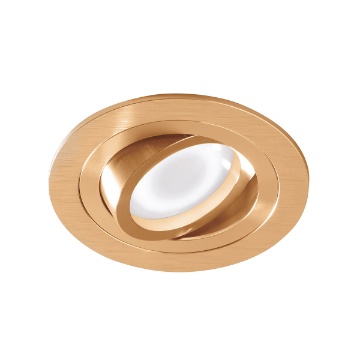 Immagine di Faretto Oro Da Incasso Con Ghiera Orientabile 96mm Gea Led