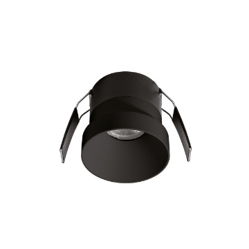 Immagine di Faretto Tondo Gea Led Incasso Nero 62mm 12w 3000k Ottica 36
