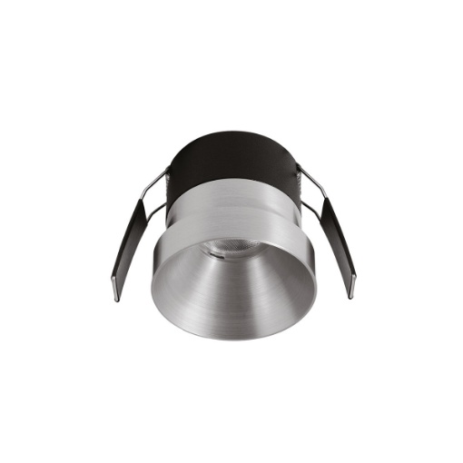 Immagine di Faretto Incasso Tondo Argento Gea Led 12w 3000k Ottica 36