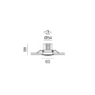 Immagine di Incasso Gea Led 8w 3000K Rotondo Luce Asimmetrica Bianco 63mm