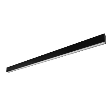 Immagine di Lampadario Barra Led Biemissione Da Scrivania Ufficio Nero 118cm Gea
