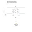 Immagine di Profilo Incasso 2 Metri Diffusore Rientrato Per Strip Led 10 mm Liverpool RP Gea Luce