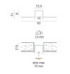 Immagine di Profilo Da Incasso Cartongesso 2mt Per Strip Led 10 mm Gea Luce