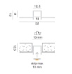 Immagine di Profilo Curvabile Incasso Cartongesso 2mt Per Strip Led 10 mm Gea Luce
