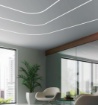Immagine di Profilo Curvabile Incasso Cartongesso 2mt Per Strip Led 10 mm Gea Luce