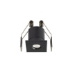 Immagine di Faretto Quadrato Nero 35mm Incasso Bagno IP65 Led 3w Ottica 24 Gea