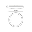 Immagine di Plafoniera Esterna Rotonda 30cm IP65 Led 30w CCT Gea Luce