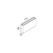 Immagine di Applique Esterna Design Sottile Led CCT 10w Biemissione IP65 Gea
