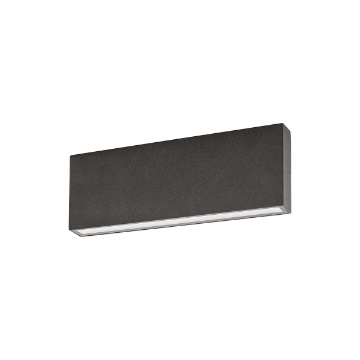 Immagine di Applique Sottile Per Esterni 26 cm Luce Biemissione Led 20w CCT IP65 Gea