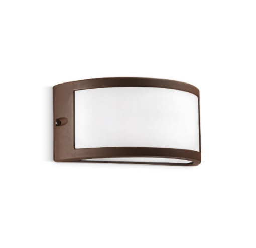 Immagine di Applique Da Esterno Fascia Curva Greta Marrone GES142 Gea Led