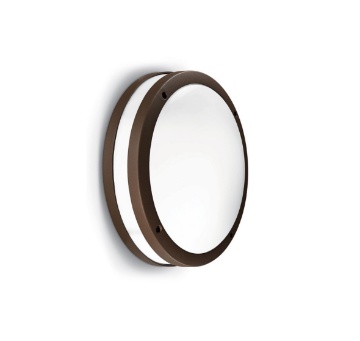 Immagine di Plafoniera Rotonda Per Esterno 2xE27 Ura Marrone GES292 Gea Led