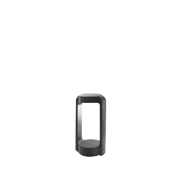 Immagine di Paletto Basso Antracite Da Giardino 30 cm Led Luce Indiretta GES450 Gea