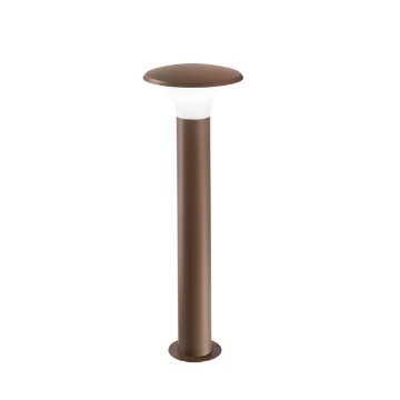 Immagine di Lampioncino Per Giardino Paletto Alluminio Ruggine 75 cm Leo GES522 Gea Led