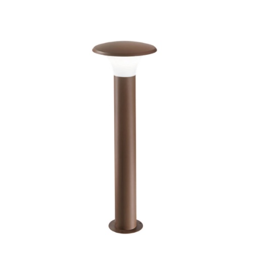 Immagine di Lampioncino Per Giardino Paletto Alluminio Ruggine 75 cm Leo GES522 Gea Led