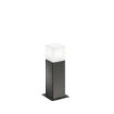 Immagine di Paletto Basso Quadrato Giardino 30 cm Aditi Grigio Antracite GES411 Gea Led
