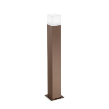 Immagine di Lampione Quadrato Per Giardini 70cm Ruggine Aditi GES422 Gea Led