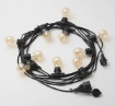 Immagine di Catena Luminosa Giardino 10 Metri Nero 10xE27 IP44 Andromeda Gea Led