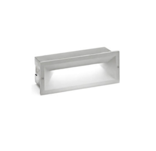 Immagine di Segnapasso Incasso Parete Da Esterno Led 13w Grigio Ohrm GES351 Gea Led