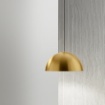 Immagine di Sospensione Cupola In Alluminio 50 cm Per Tavolo Bonella Gea Luce