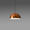 Immagine di Sospensione Cupola In Alluminio 50 cm Per Tavolo Bonella Gea Luce