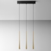 Immagine di Sospensione 3 Luci A Binario Per Isola Cucina Led 3000k Dafne Gea Luce