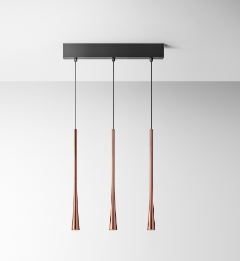 Immagine di Sospensione 3 Luci A Binario Per Isola Cucina Led 3000k Dafne Gea Luce