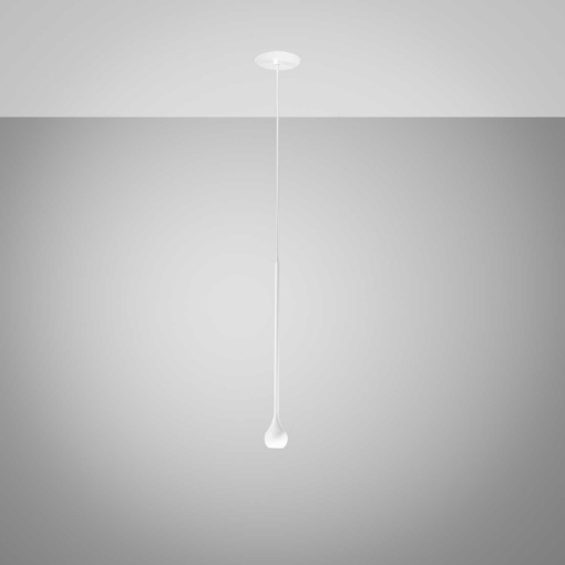 Immagine di Lampada Led Goccia Pendente Da Incasso Bianco Per Penisola Ursula Gea