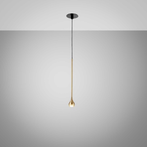 Immagine di Lampada Da Incasso Pendente Oro Per Penisola Led 3000k Ottica 24 Ursula Gea