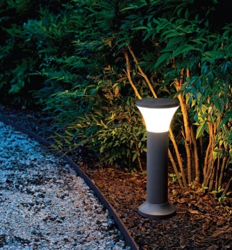 Immagine di Paletto Moderno Da Esterno IP54 Fungo Antracite GES2270 Gea Led