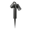 Immagine di Proiettore Da Giardino Picchetto Con Doppio Faretto Orientabile GU10 Gea Led