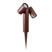 Immagine di Proiettore Da Giardino Picchetto Con Doppio Faretto Orientabile GU10 Gea Led